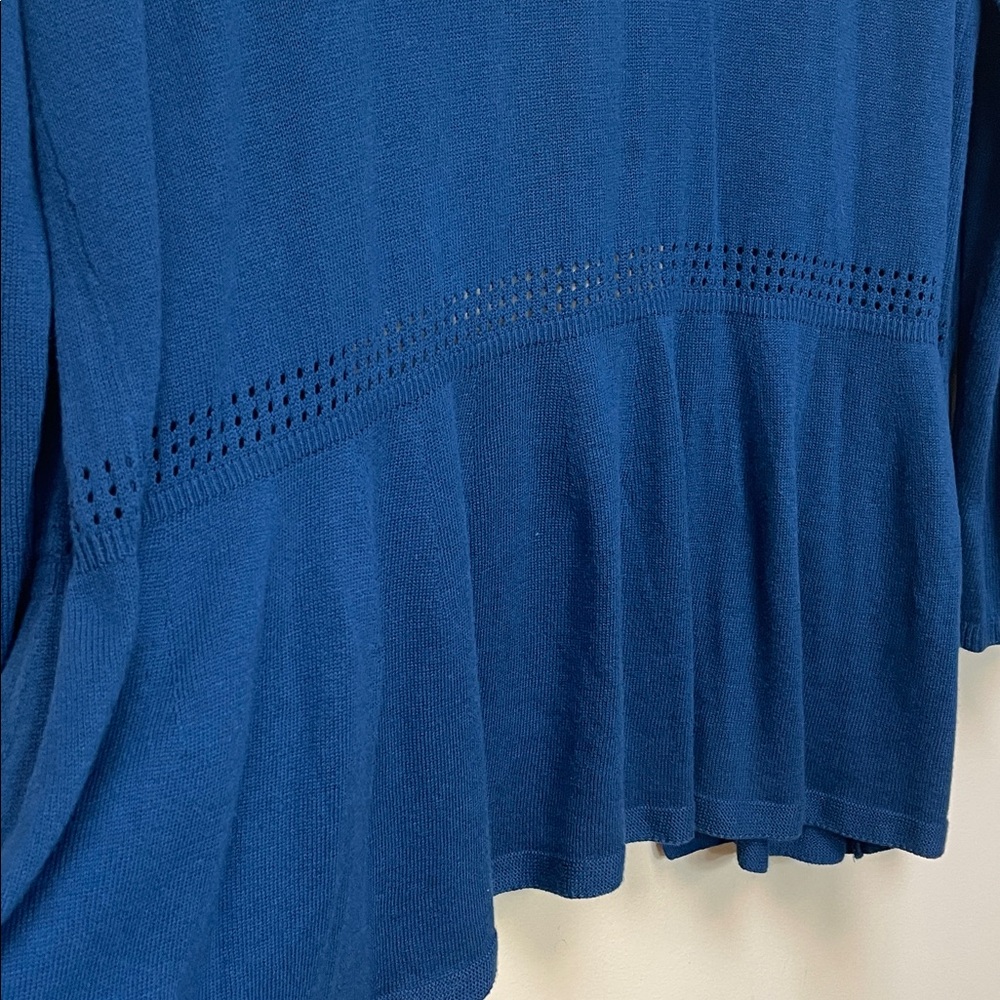 Basic Editions Teal Open Front Cardigan - Picture 5 of 9